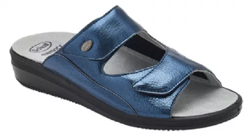0Ft szállítás! Scholl ANTONIA ELASTIC SÖTÉTKÉK női papucs memory cushion talpbetéttel 35, 37, 40, 41
