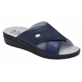   0Ft szállítás! Scholl Antonia Cross sötétkék női papucs memory cushion talpbetéttel 37