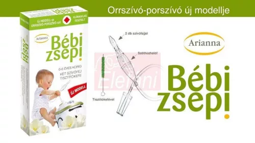 Arianna Orrszívó porszívó - bébizsepi, tisztítókefével,  két fejjel