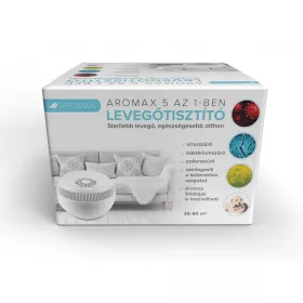   AROMAX 5:1 LEVEGŐTISZTÍTÓ 35-50 M2 (kicsi) vírusszűrő, baktériumszűrő, pollenszűrő, szagsemlegesítő