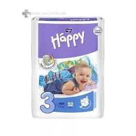BELLA BABY HAPPY MIDI BIG PACK 5-9 KG 72 db/cs