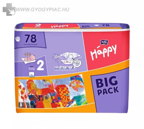 BELLA BABY HAPPY MINI 3-6KG 78 db/cs