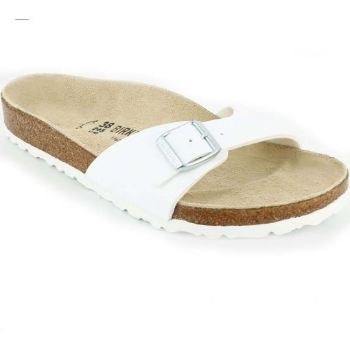 Birkenstock Madrid fehér papucs a helyes testtartásért  43, 44 kifutó (keskeny)