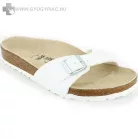 Birkenstock Madrid fehér papucs a helyes testtartásért  43, 44 kifutó (keskeny)