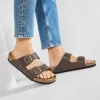 Birkenstock Arizona papucs lábujjvédő sötétbarna normál változat 37,41, 43-45