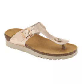   0Ft szállítás! Scholl Boa Vista up rózsaszín-arany bioprint női lábujjközi papucs - kényelmi modell 36-40