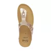 0Ft szállítás! Scholl Boa Vista up rózsaszín-arany bioprint női lábujjközi papucs - kényelmi modell 36-40