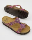 0Ft szállítás! Scholl NEW BOGOTA WEDGE rózsaszín bioprint női papucs - kényelmi modell 36