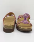 0Ft szállítás! Scholl NEW BOGOTA WEDGE rózsaszín bioprint női papucs - kényelmi modell 36
