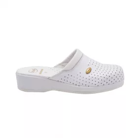   0Ft szállítás!   Scholl Standard CLOG BACK GUARD anatómiai bőr FEHÉR klumpa 36-46