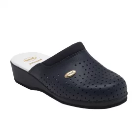   0Ft szállítás!   Scholl Standard CLOG BACK GUARD anatómiai bőr KÉK klumpa 35-46