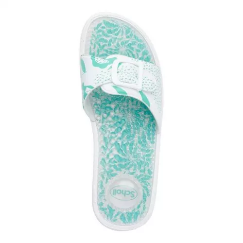 Scholl Standard New Massage tüskés papucs fehér aqua 35