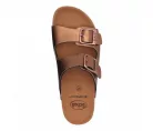 0Ft szállítás! SCHOLL GREENY Mule bronz bioprint női papucs - kényelmi modell 37, 38