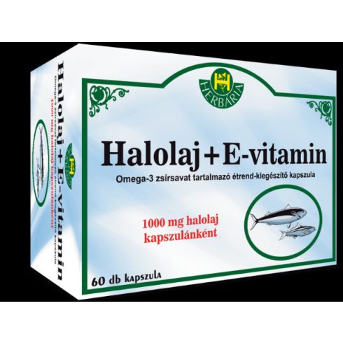 HALOLAJ+E VITAMIN LÁGYZSELATIN KAPSZULA 60X