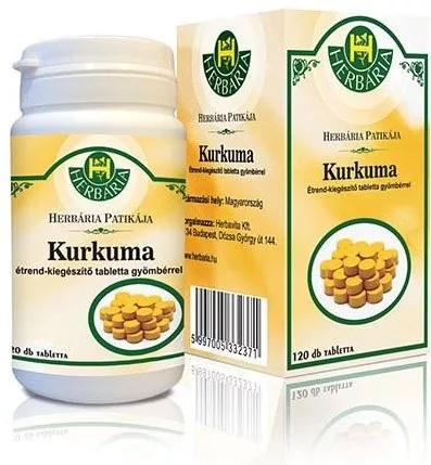 KURKUMA-GYÖMBÉR TABLETTA 120X