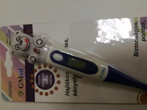 Digitális figurás lázmérő Maci