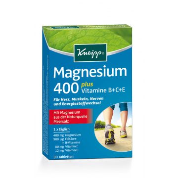 KNEIPP MAGNÉZIUM400+B+C+E VITAMIN+FOLSAV 30 db