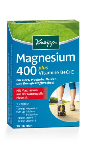 KNEIPP MAGNÉZIUM400+B+C+E VITAMIN+FOLSAV 30 db