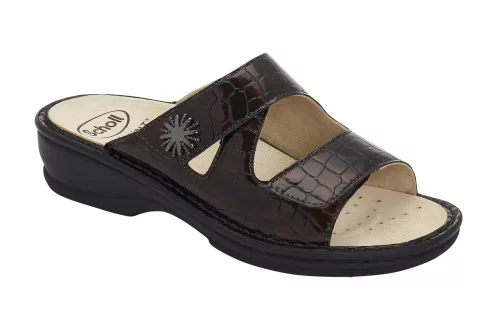0Ft szállítás! Scholl  NEVIA mokka papucs  Bioprint® talpbetéttel 37, 38