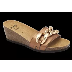   0Ft szállítás! SCHOLL RAVELLO BRONZ női papucs Bioprint talppal 36, 37, 40