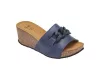 0Ft szállítás! SCHOLL RAVELLO HIGH WEDGE sötétkék női papucs Memory Cushion talppal 36, 37