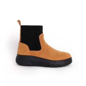   0Ft szállítás! SCHOLL ASPEN ELASTIC női csizma konyak Memory Cushion talppal 35-42