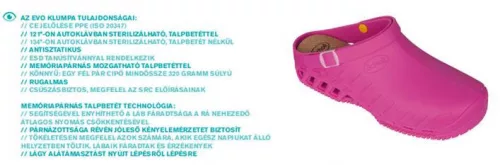 0Ft szállítás!   Scholl Clog EVO fukszia papucs ütéscsillapító Memory Cushion talppal 35-42