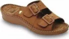 0Ft szállítás!    Scholl Weekend masszírozó bőr gyógypapucs barna 35-42