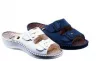 0Ft szállítás!  Scholl Weekend masszírozó bőr gyógypapucs fehér 35-42