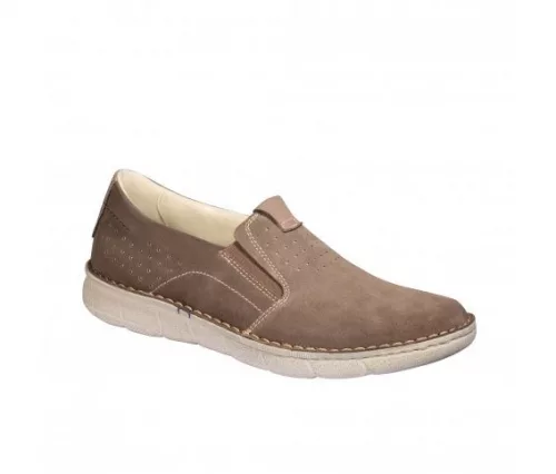 0Ft szállítás! SCHOLL SERGIO Slip taupe szarvasbőr férfi cipő  MEMORY CUSHION talpbetéttel 40, 44