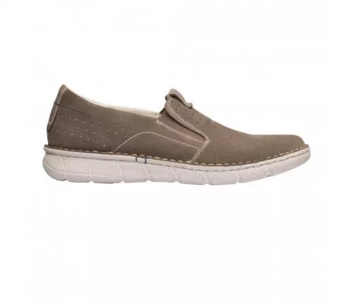 0Ft szállítás! SCHOLL SERGIO Slip taupe szarvasbőr férfi cipő  MEMORY CUSHION talpbetéttel 40, 44