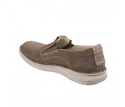 0Ft szállítás! SCHOLL SERGIO Slip taupe szarvasbőr férfi cipő  MEMORY CUSHION talpbetéttel 40, 44