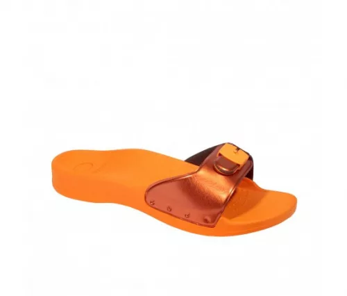 Scholl Sun női narancs strandpapucs Biomechanics talppal 37-38