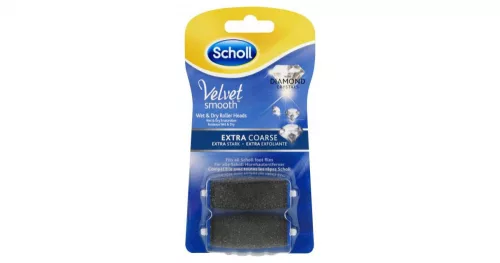 Scholl VELVET SMOOTH Utántöltő henger Extra érdes forgófejek gyémántkristályokkal.(2db)