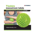 VIVAMAX TÜSKES MASSZÍROZÓ LABDA 9CM ZÖLD