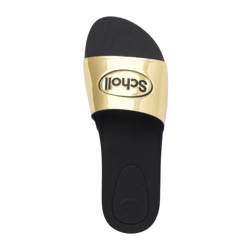 SCHOLL WOW arany-fekete (strand) papucs 36-42