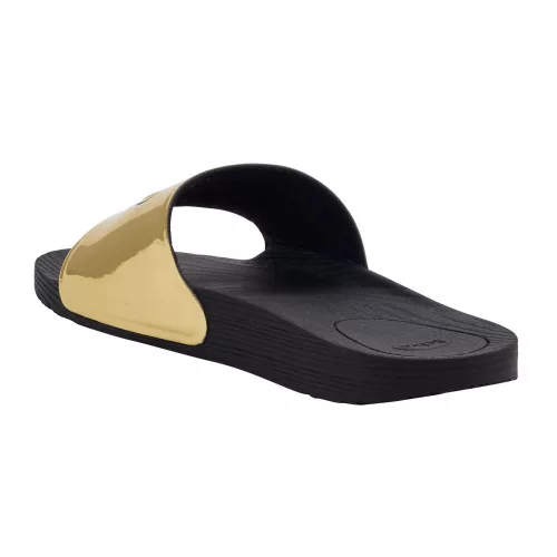 SCHOLL WOW arany-fekete (strand) papucs 36-42