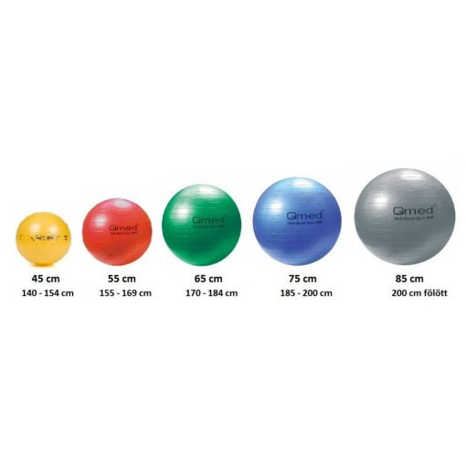 QMED Fizioball pumpával 55 cm 150 kg-ig