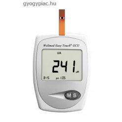   Wellmed EasyTouch-GCU háromfunkciós vércukormérő készülék (vércukor, húgysav és koleszterin)
