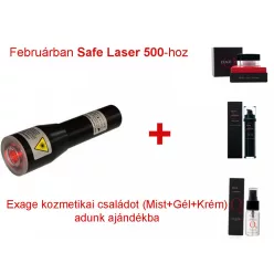   Safe Laser 500 Lézerkészülék ajándék  Exage kozmetikai családdal 64900 ft értékben