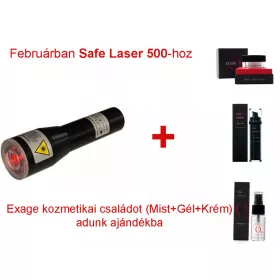   Safe Laser 500 Lézerkészülék ajándék  Exage kozmetikai családdal 64900 ft értékben