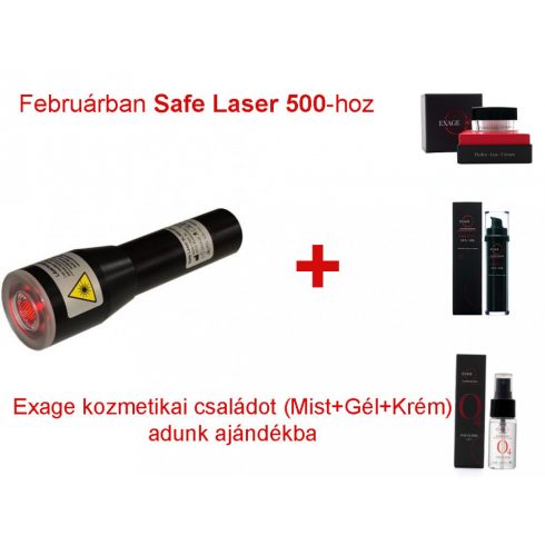 Safe Laser 500 Lézerkészülék ajándék  Exage kozmetikai családdal 64900 ft értékben