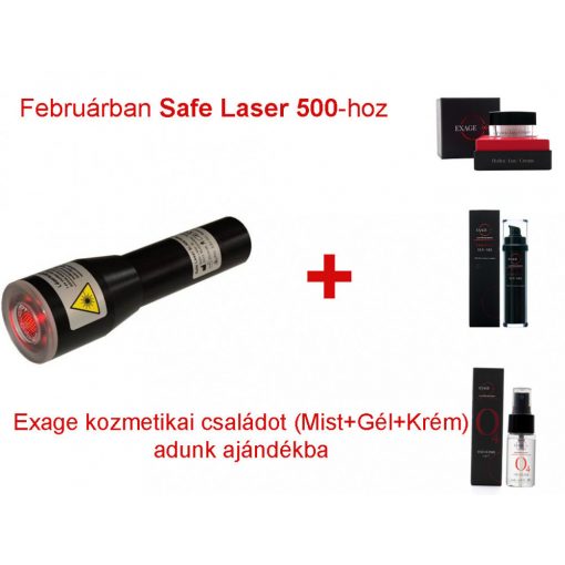 Safe Laser 500 Lézerkészülék ajándék  Exage kozmetikai családdal 64900 ft értékben